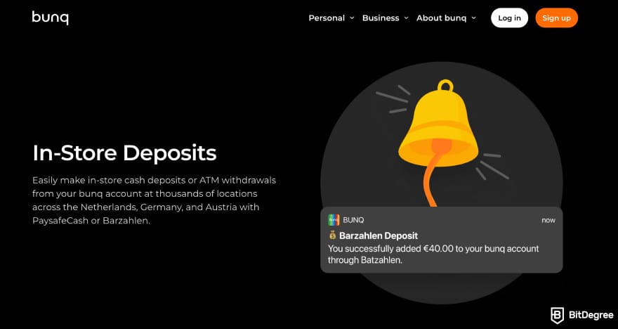 Bunq review: Bunq atm withdrawals page. Bunq review: Bunq atm withdrawals page.