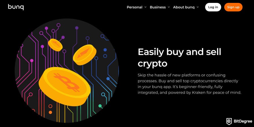 Bunq review: Bunq crypto page. Bunq review: Bunq crypto page.