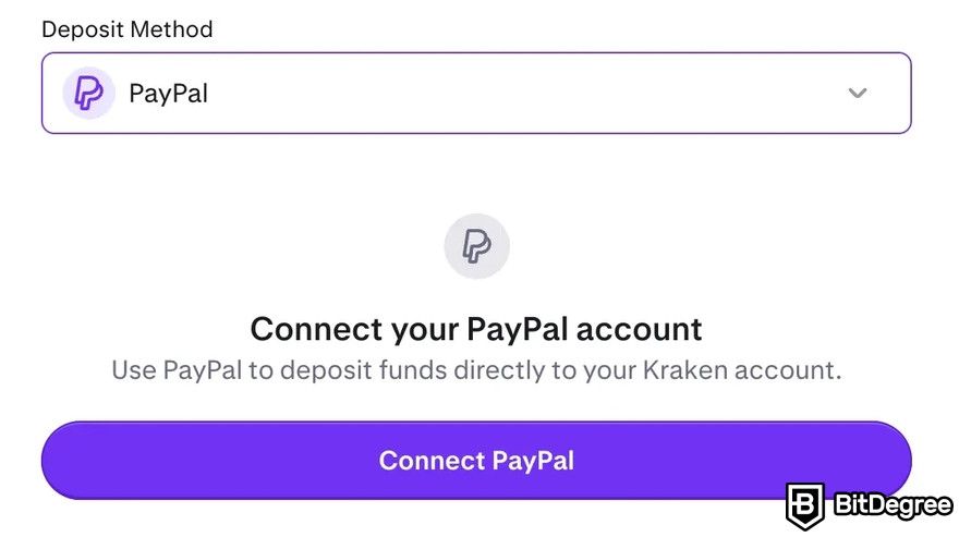 Buy crypto with PayPal: the Deposit Method on Kraken.