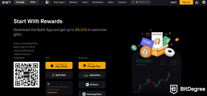 Bybit app review: rewards for app downloaders.