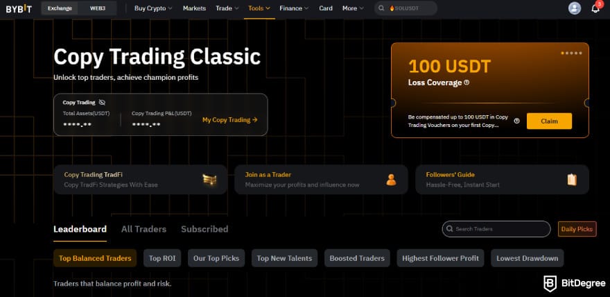 Bybit copy trading: Bybit Copy Trading Classic.