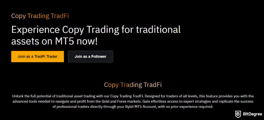 Bybit copy trading: Bybit Copy Trading TradFi.