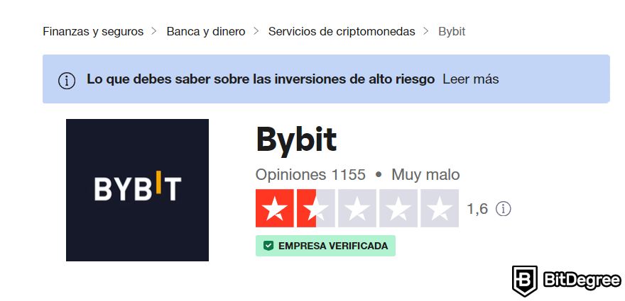 Bybit Opiniones: Reseñas Bybit.