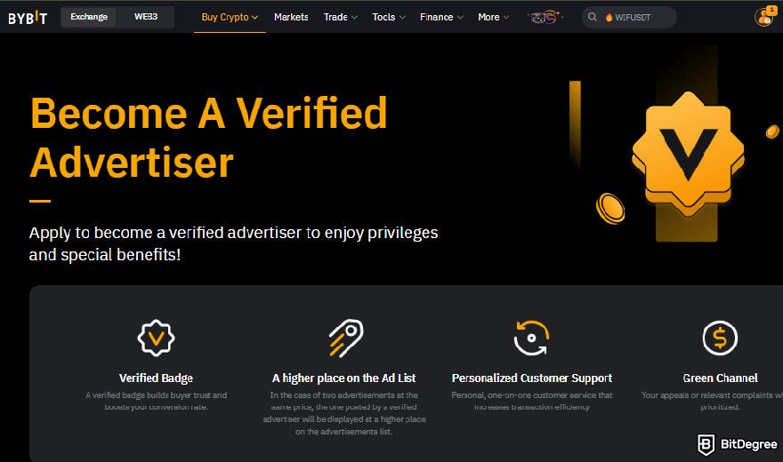 Bybit P2P: becoming a verified merchant on Bybit P2P