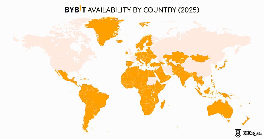 Bybit review: Bybit availability by country 2025.