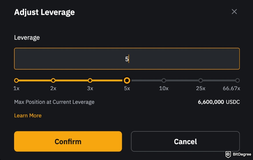 Bybit Review: adjust leverage.