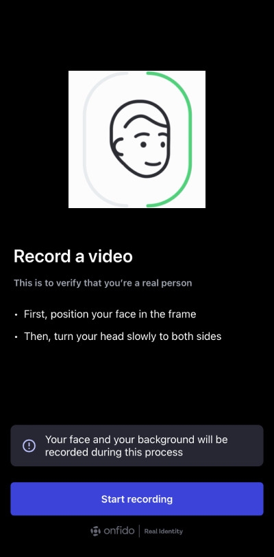 Bybit Review: record a video of yourself.