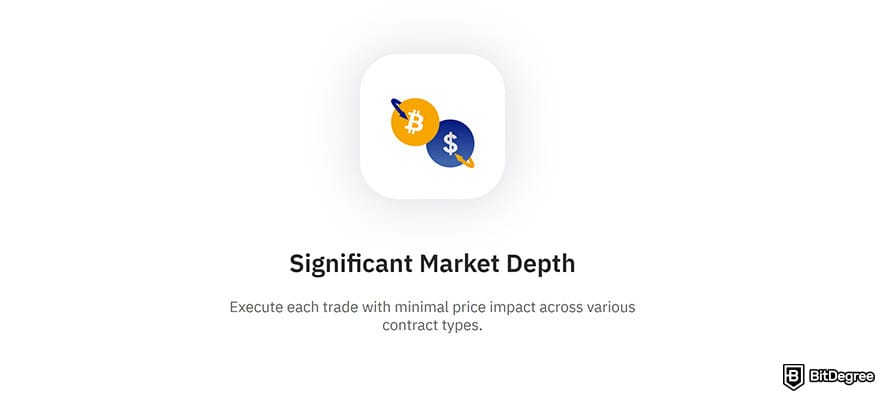 Bybit review: Significant market depth.