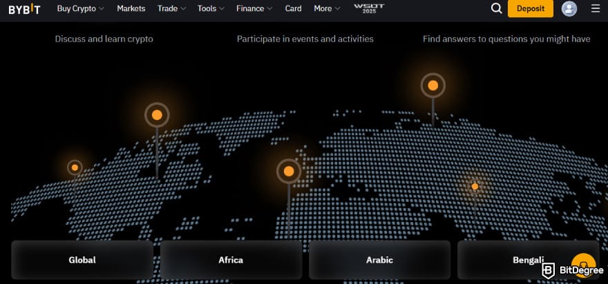 Bybit taxes: Bybit communities page.