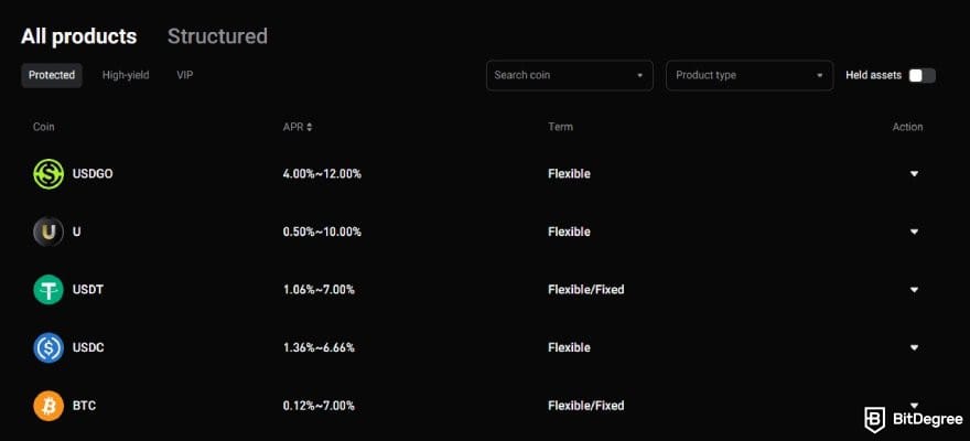 Bybit vs Bitget: Bitget Earn products. Bybit vs Bitget: Bitget Earn products.