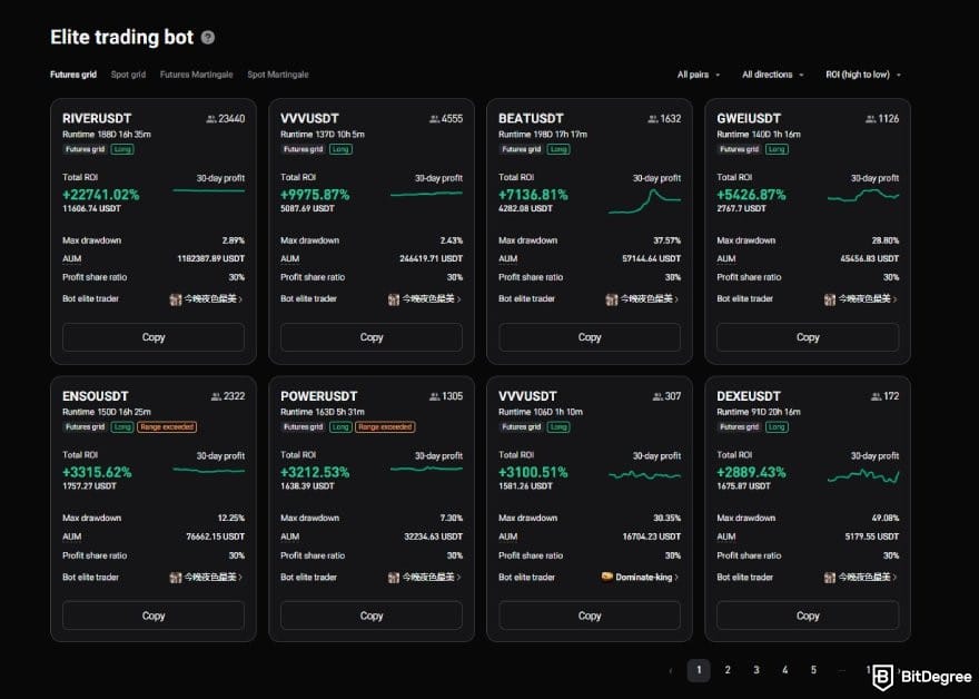 Bybit vs Bitget: Bitget's trading bots. Bybit vs Bitget: Bitget's trading bots.
