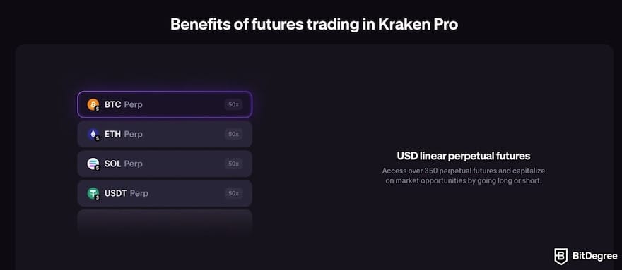 Bybit vs Kraken comparison: the benefits of using Kraken Pro for futures trading.