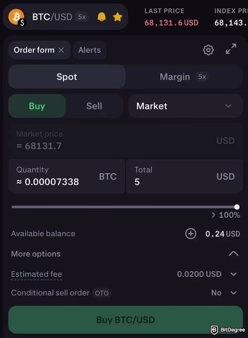 Kraken vs Uphold: select order type. Kraken vs Uphold: select order type.