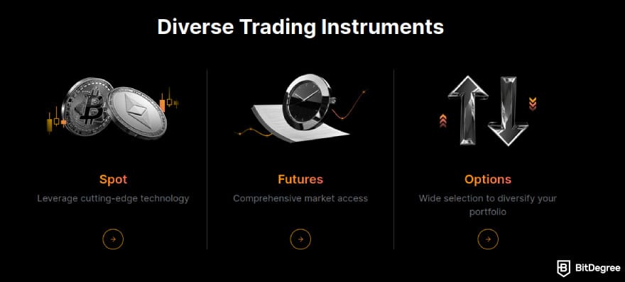 Bybit vs Phemex: Bybit's trading features.