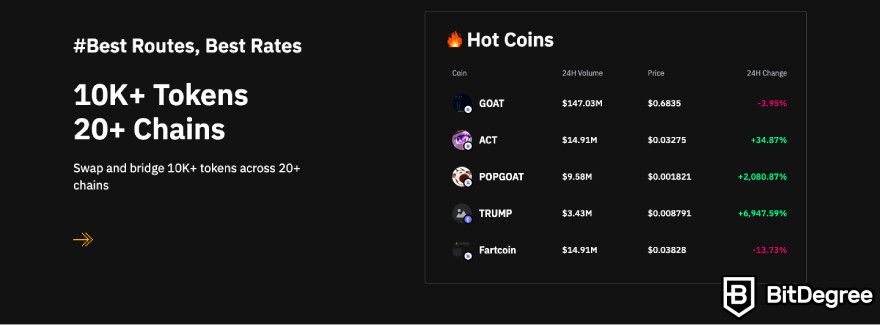 Bybit wallet review: a screenshot of the Bybit Web3 statistics.