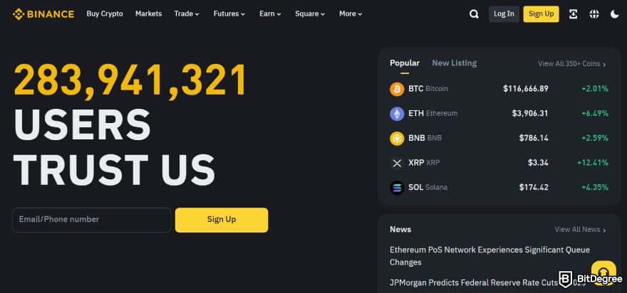 Can you buy crypto on Schwab: Binance.