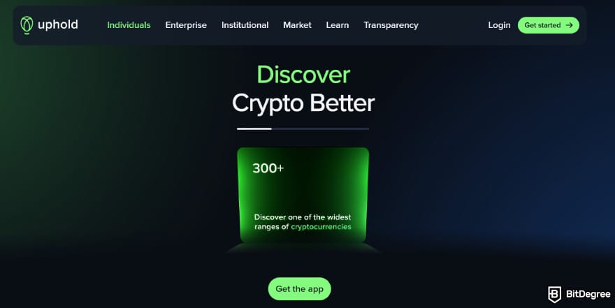 Can you buy crypto on Schwab: Uphold.