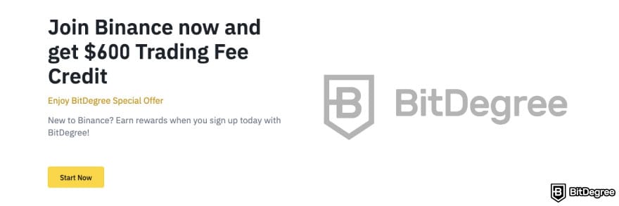CEX.IO fees: Binance offering six hundred trading fee credit for signing up.