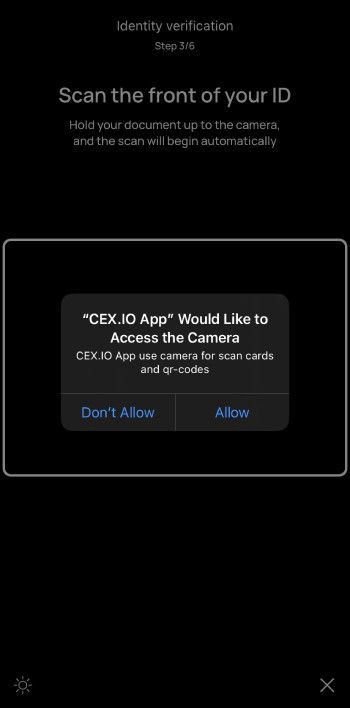 CEX.IO review: take a photo of your ID.