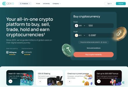 Cex.io - Üst Düzey Güvenlik, Kullanımı Kolay