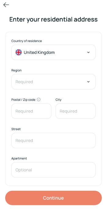 CEX.IO review: write your address.