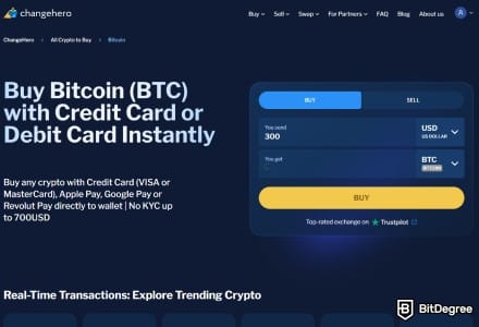 ChangeHero - KYC-Free Platform For Instant Swaps Under $700