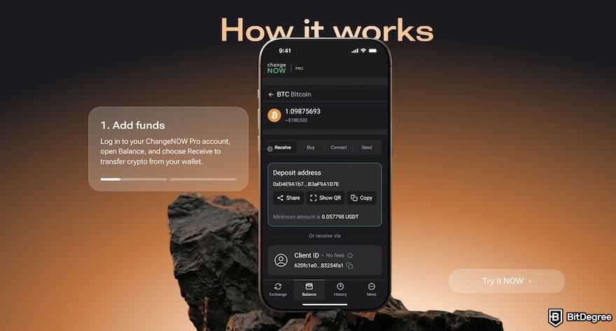 ChangeNOW review: ChangeNOW's swap feature. ChangeNOW review: ChangeNOW's swap feature.