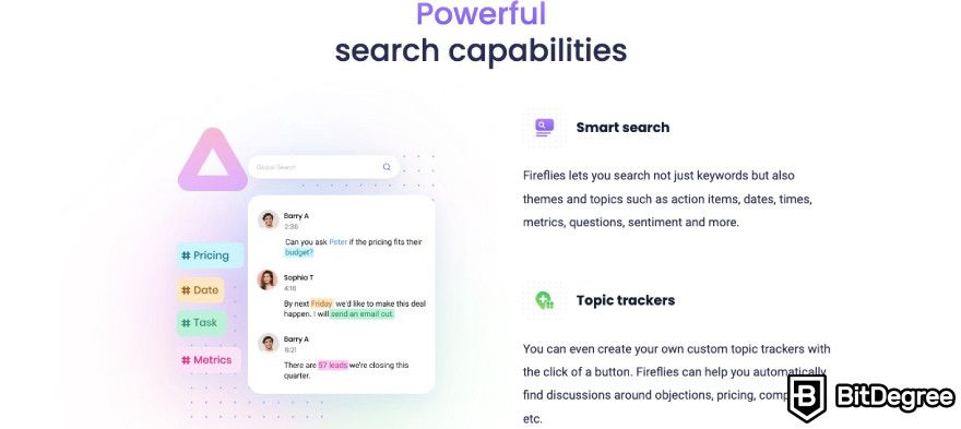 ChatGPT Teams: Fireflies.ai search capabilities.