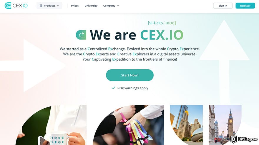 Cheapest cryptocurrency exchange: CEX.IO.