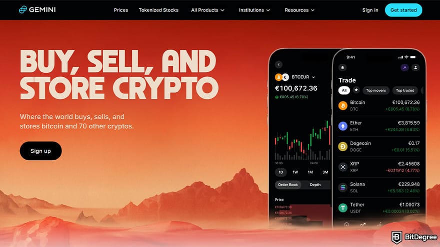 Cheapest cryptocurrency exchange: Gemini.