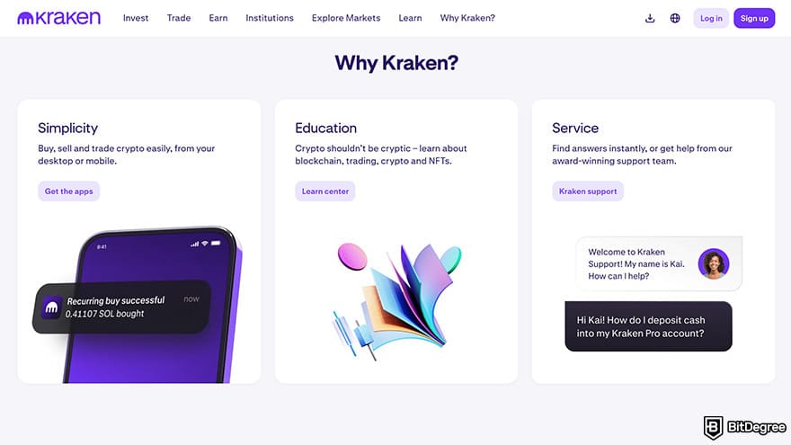 Cheapest Cryptocurrency Exchange: Kraken.