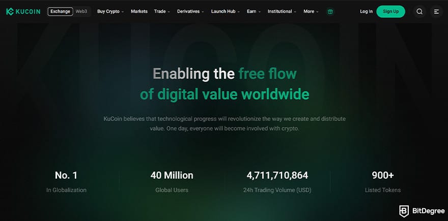 Cheapest cryptocurrency exchange: KuCoin.