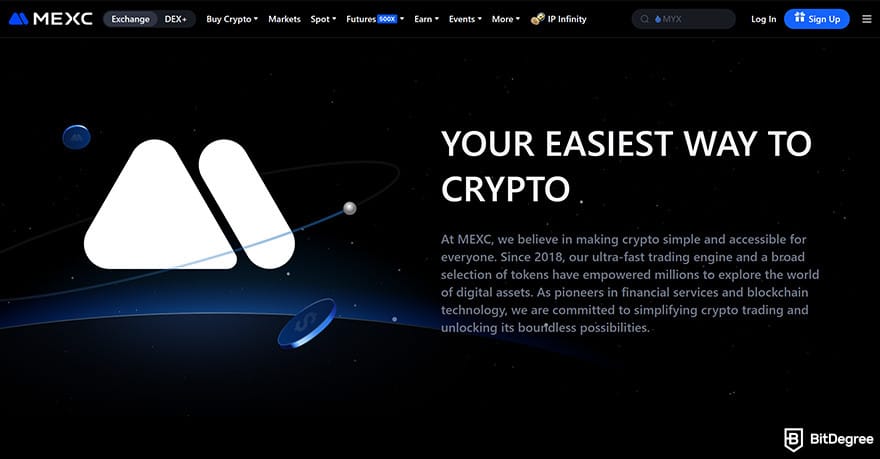 Cheapest Cryptocurrency Exchange: MEXC.