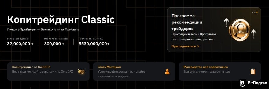 Что такое Bybit: целевая страница для копитрейдинга Bybit.