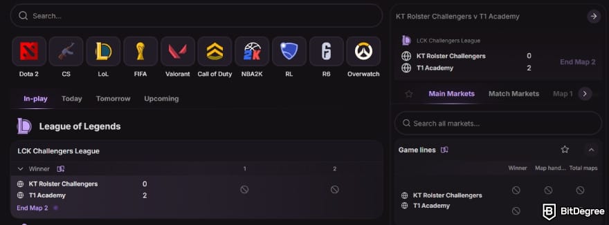 Cloudbet review: esports betting page. Cloudbet review: esports betting page.