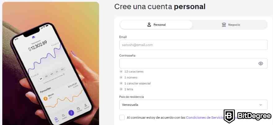 Codigo de referencia Kraken: crear cuenta.