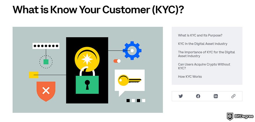Coinbase review: what is know your customer.