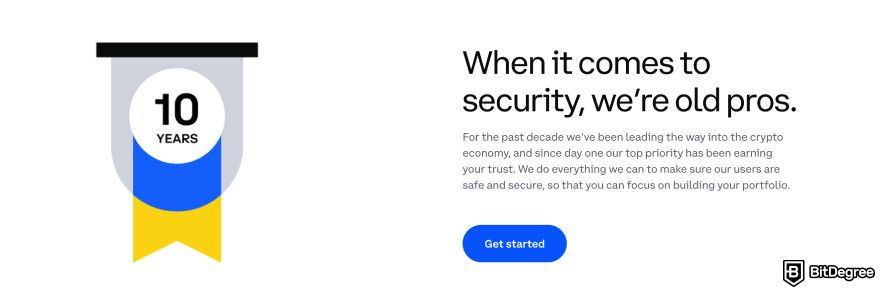 Coinbase review: over a decade of experience in crypto industry.