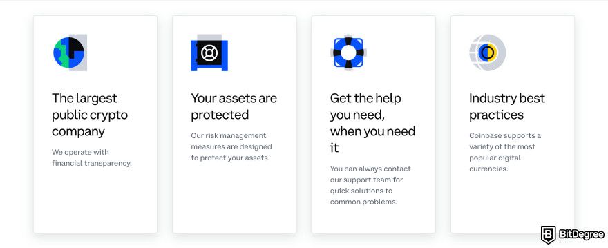 Coinbase review: security measures.