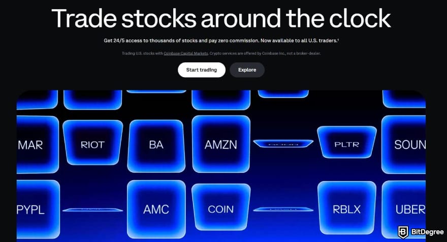 Coinbase review: trading stocks.