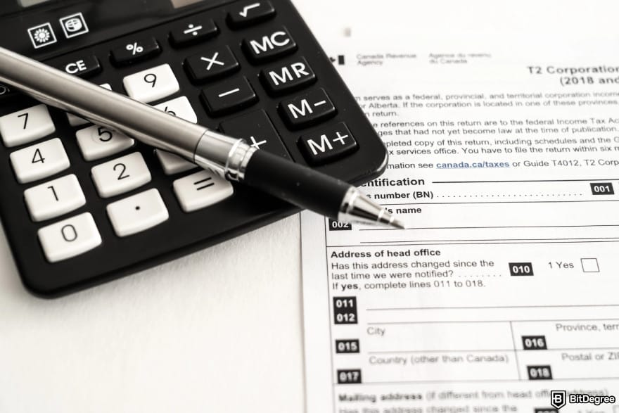 Coinbase taxes: corporate tax return form.