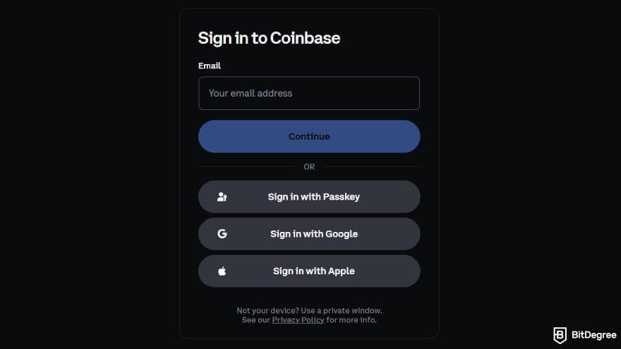 Coinbase taxes: login to your Coinbase account.