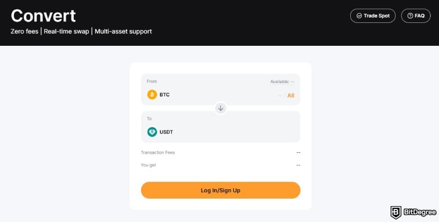 Coinbase vs Bybit: Bybit convert feature. Coinbase vs Bybit: Bybit convert feature.