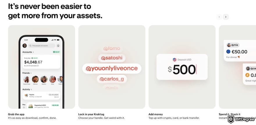 Coinbase vs Kraken: Krak's features.