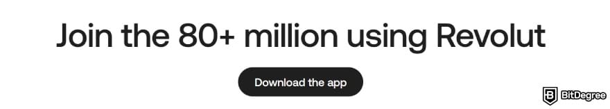 Coinbase vs Revolut: Revolut user count.