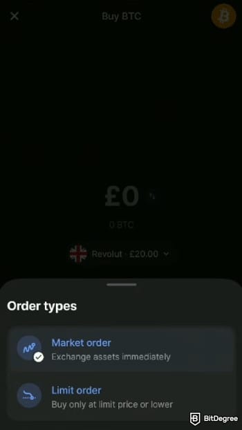 Coinbase vs Revolut: select order type. Coinbase vs Revolut: select order type.