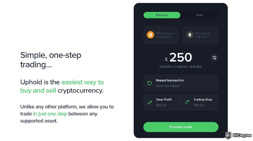Coinbase vs Uphold: simple trading with Uphold.