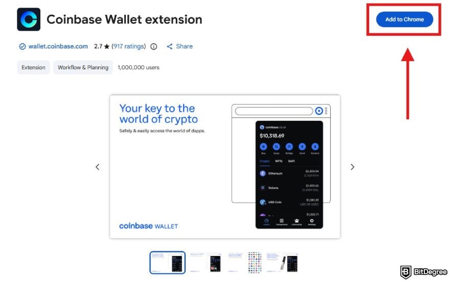 Coinbase wallet review: the page for Coinbase Wallet Chrome extension. Coinbase wallet review: the page for Coinbase Wallet Chrome extension.