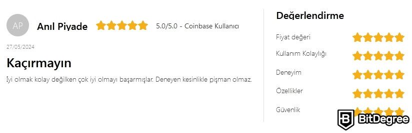 Coinbase Güvenilir Mi: Kullanıcı yorumu.