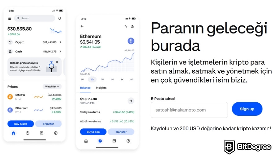 Coinbase: Çok Güvenli ve Kullanıcı Dostu